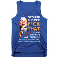 Elon Musk Quote Optimism Pessimism Tank Top