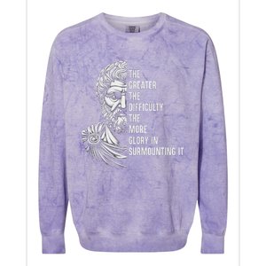 Epictetus Motivational Quote Greek Stoic Philosopher Colorblast Crewneck Sweatshirt