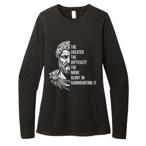 Epictetus Motivational Quote Greek Stoic Philosopher Womens CVC Long Sleeve Shirt