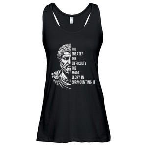 Epictetus Motivational Quote Greek Stoic Philosopher Ladies Essential Flowy Tank