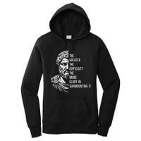 Epictetus Motivational Quote Greek Stoic Philosopher Women's Pullover Hoodie