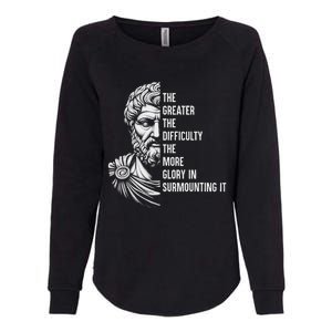 Epictetus Motivational Quote Greek Stoic Philosopher Womens California Wash Sweatshirt