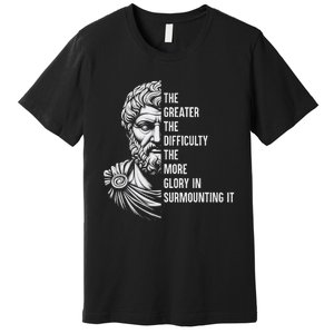 Epictetus Motivational Quote Greek Stoic Philosopher Premium T-Shirt