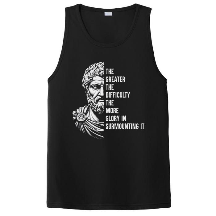 Epictetus Motivational Quote Greek Stoic Philosopher PosiCharge Competitor Tank