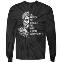 Epictetus Motivational Quote Greek Stoic Philosopher Tie-Dye Long Sleeve Shirt