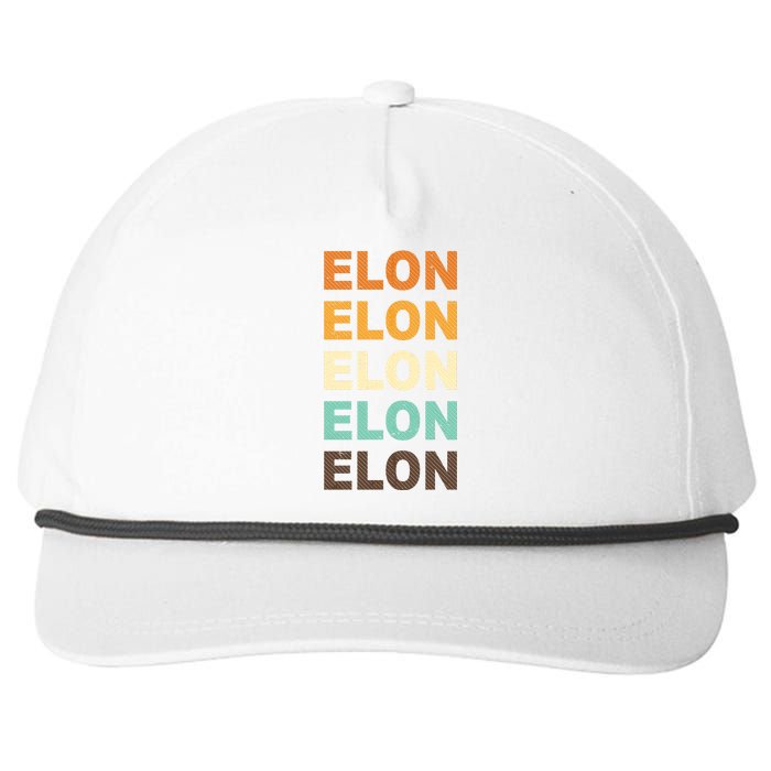 Elon Musk Retro Snapback Five-Panel Rope Hat