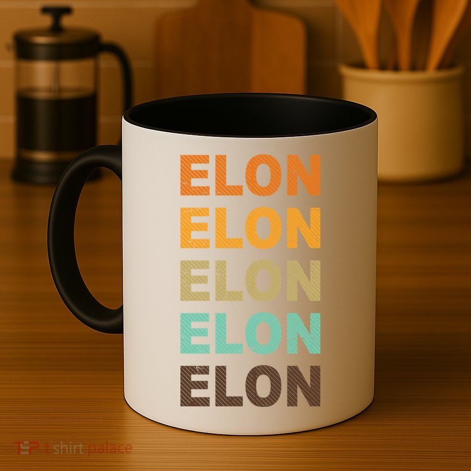 Elon Musk Retro Mug