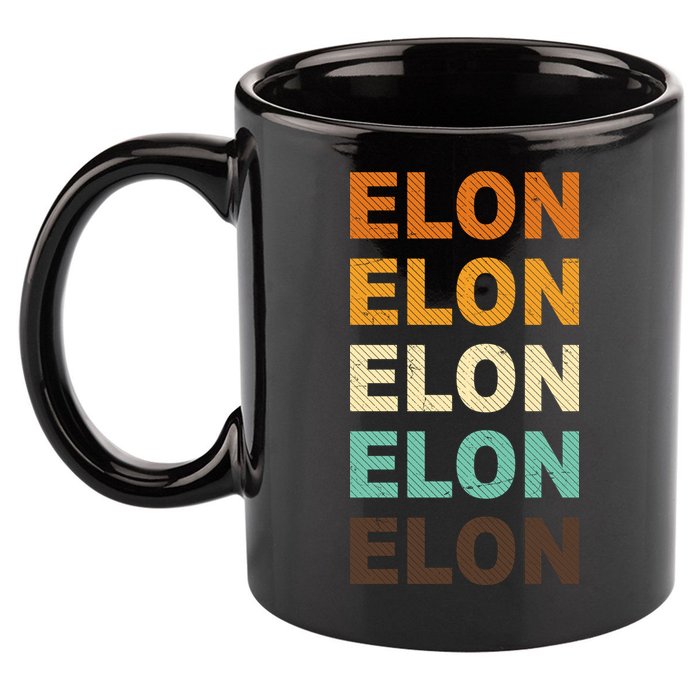 Elon Musk Retro 11oz C Handle Ceramic Mug