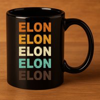 Elon Musk Retro 11oz C Handle Ceramic Mug