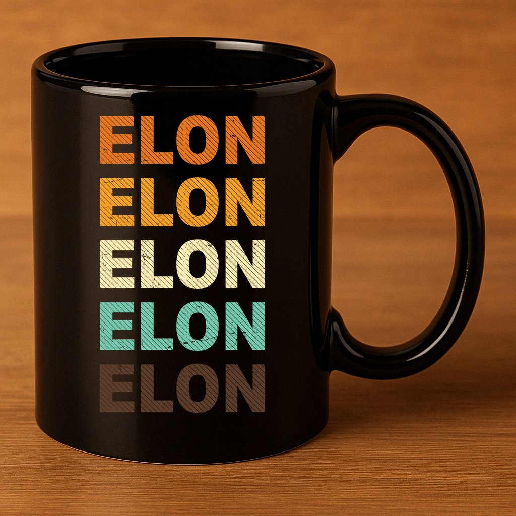 Elon Musk Retro 11oz C Handle Ceramic Mug