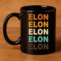 Elon Musk Retro 11oz C Handle Ceramic Mug