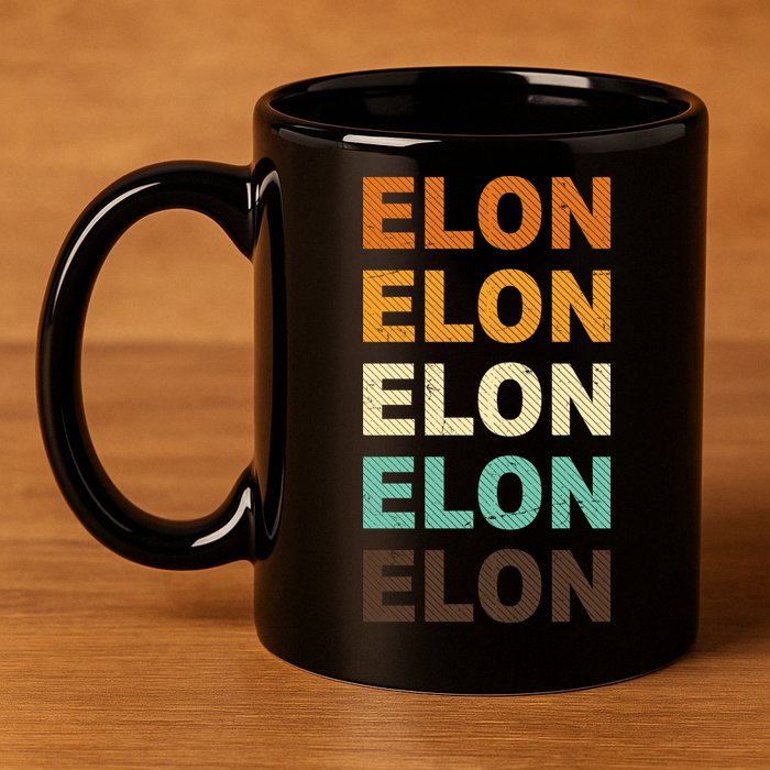 Elon Musk Retro 11oz C Handle Ceramic Mug