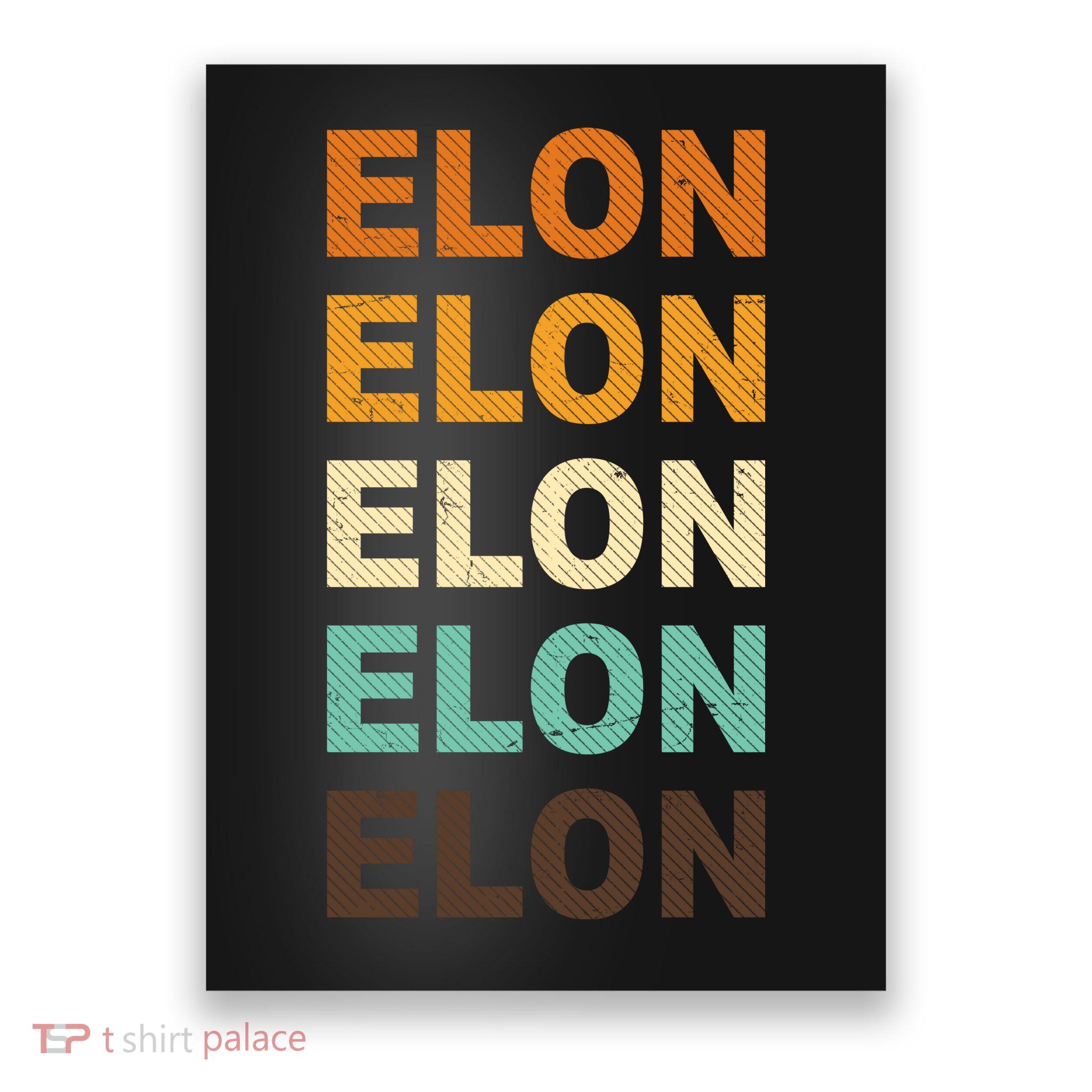 Elon Musk Retro Poster