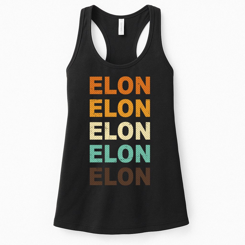 Elon Musk Retro Womens Tank Top