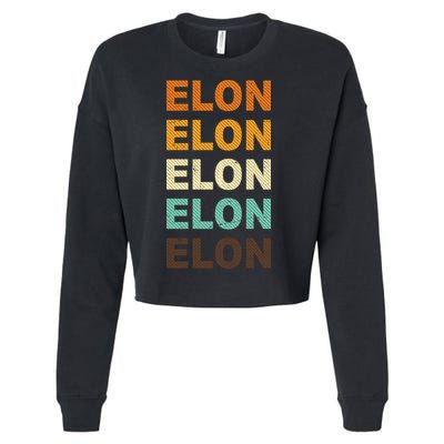 Elon Musk Retro Cropped Pullover Crew