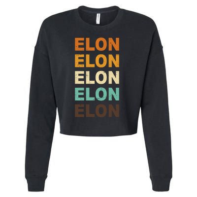 Elon Musk Retro Cropped Pullover Crew