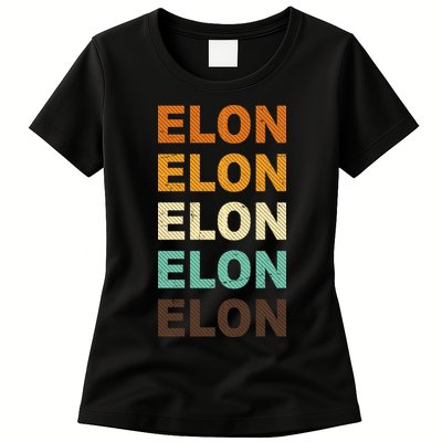 Elon Musk Retro Womens T-Shirt