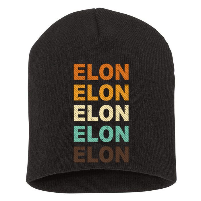 Elon Musk Retro Short Acrylic Beanie