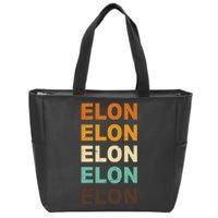 Elon Musk Retro Zip Tote Bag