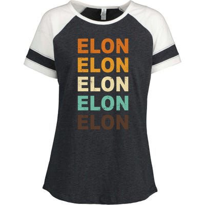 Elon Musk Retro Enza Ladies Jersey Colorblock Tee