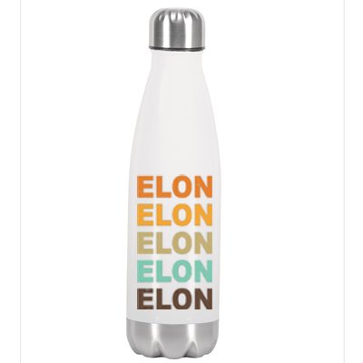 Elon Musk Retro Stainless Steel Insulated Water Bottle