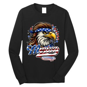 Eagle Merica Red White Blue American Independence Day Long Sleeve Shirt