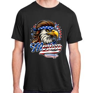 Eagle Merica Red White Blue American Independence Day Adult ChromaSoft Performance T-Shirt