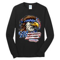 Eagle Merica Red White Blue American Independence Day Tall Long Sleeve T-Shirt