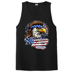 Eagle Merica Red White Blue American Independence Day PosiCharge Competitor Tank