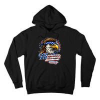 Eagle Merica Red White Blue American Independence Day Tall Hoodie