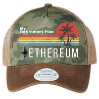 Ethereum My Retirement Plan Blockchain ETH Crypto HODL ETH Legacy Tie Dye Trucker Hat
