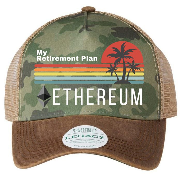 Ethereum My Retirement Plan Blockchain ETH Crypto HODL ETH Legacy Tie Dye Trucker Hat
