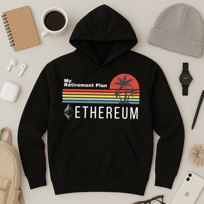 Ethereum My Retirement Plan Blockchain ETH Crypto HODL ETH Hoodie