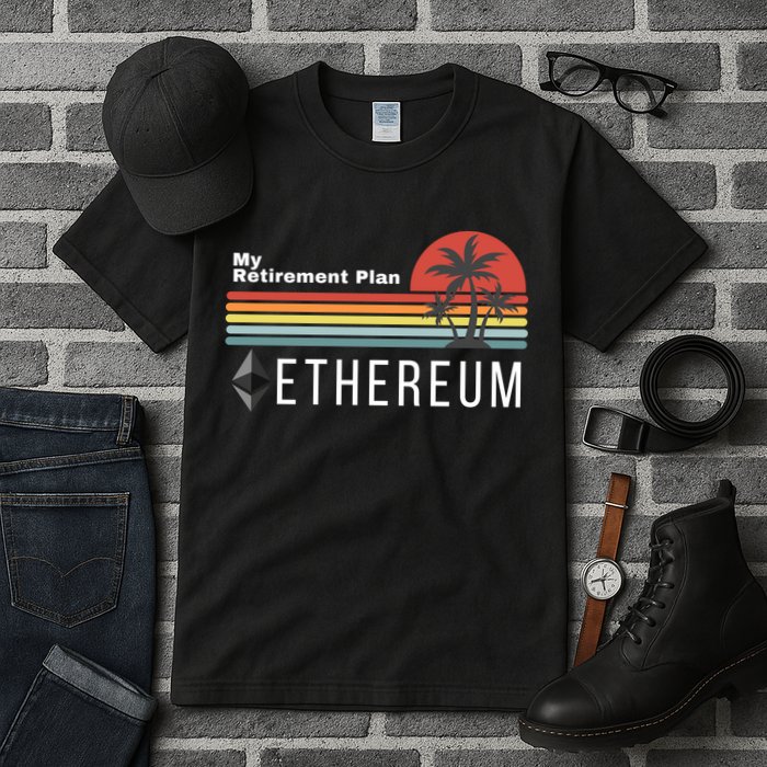 Ethereum My Retirement Plan Blockchain ETH Crypto HODL ETH Tall T-Shirt