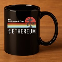 Ethereum My Retirement Plan Blockchain ETH Crypto HODL ETH 11oz C Handle Ceramic Mug