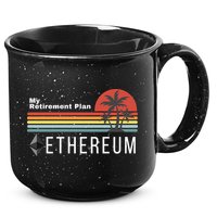 Ethereum My Retirement Plan Blockchain ETH Crypto HODL ETH 15oz Campfire Ceramic Mug