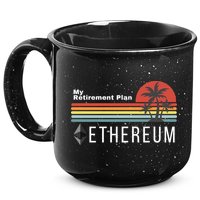 Ethereum My Retirement Plan Blockchain ETH Crypto HODL ETH 15oz Campfire Ceramic Mug