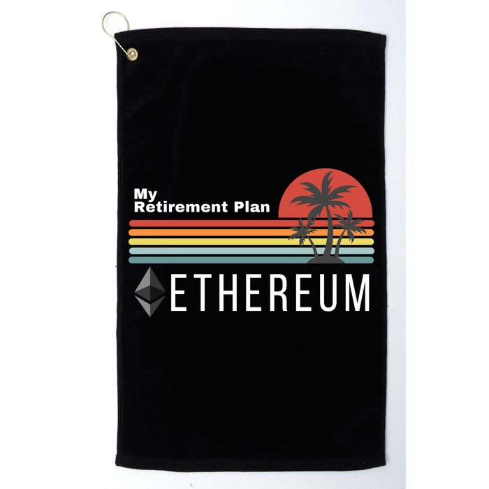 Ethereum My Retirement Plan Blockchain ETH Crypto HODL ETH Golf Towel