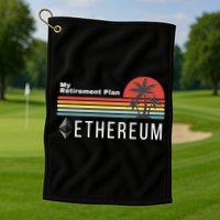 Ethereum My Retirement Plan Blockchain ETH Crypto HODL ETH Golf Towel