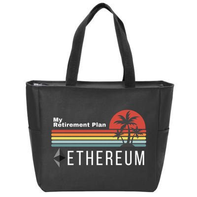 Ethereum My Retirement Plan Blockchain ETH Crypto HODL ETH Zip Tote Bag