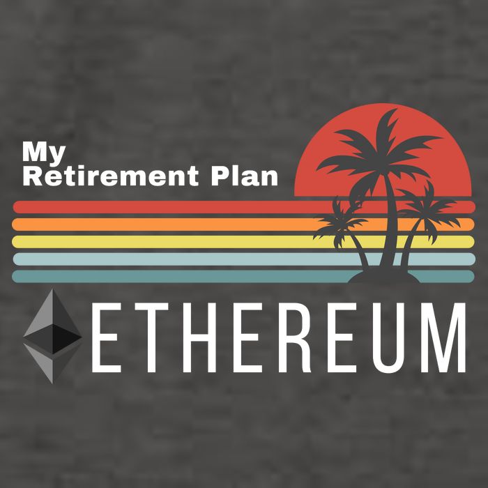 Ethereum My Retirement Plan Blockchain ETH Crypto HODL ETH Vector Backpack