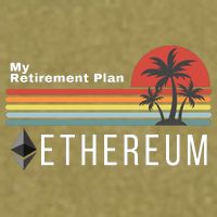 Ethereum My Retirement Plan Blockchain ETH Crypto HODL ETH Garment-Dyed Women's Muscle Tee