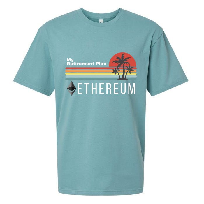 Ethereum My Retirement Plan Blockchain ETH Crypto HODL ETH Sueded Cloud Jersey T-Shirt