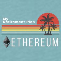 Ethereum My Retirement Plan Blockchain ETH Crypto HODL ETH Sueded Cloud Jersey T-Shirt