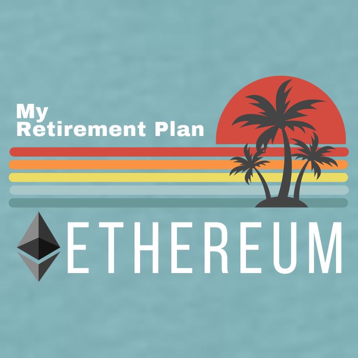 Ethereum My Retirement Plan Blockchain ETH Crypto HODL ETH Sueded Cloud Jersey T-Shirt