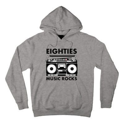 Eighties Music Rocks Tall Hoodie