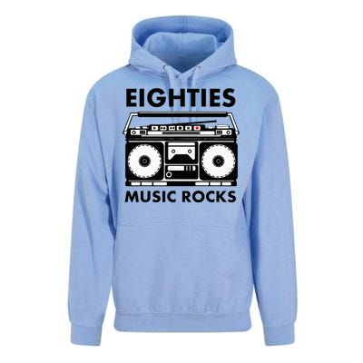 Eighties Music Rocks Unisex Surf Hoodie