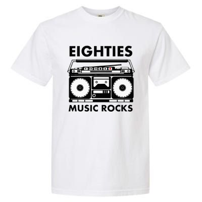 Eighties Music Rocks Garment-Dyed Heavyweight T-Shirt