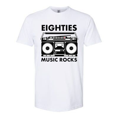 Eighties Music Rocks Softstyle® CVC T-Shirt