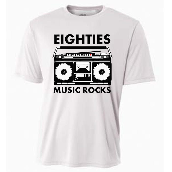 Eighties Music Rocks Cooling Performance Crew T-Shirt